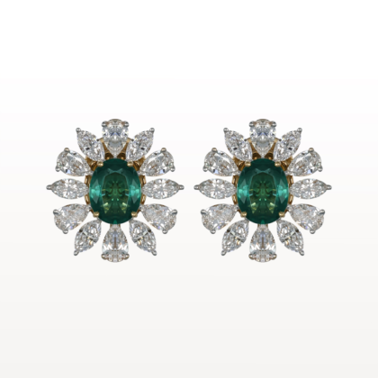 Emerald Bloom Earrings