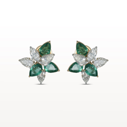 Emerald Elegance Awards Earrings