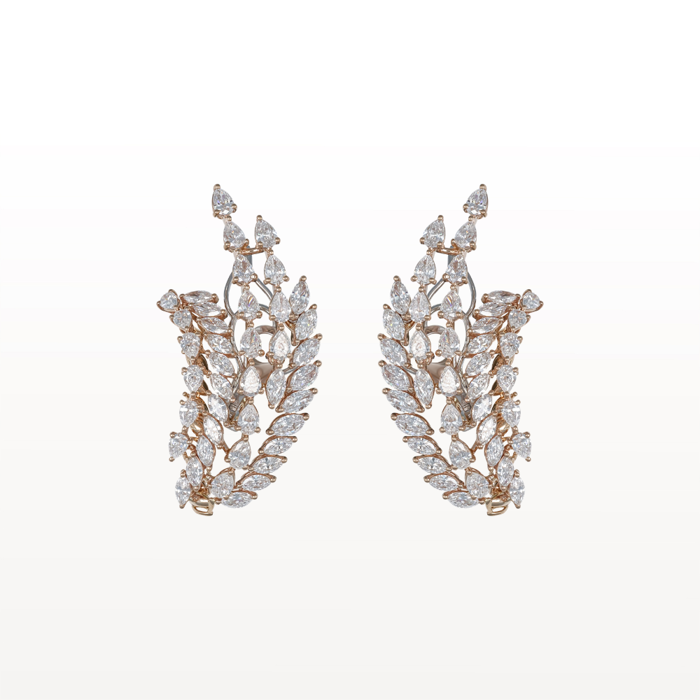 Celestial Vine Diamond Danglers